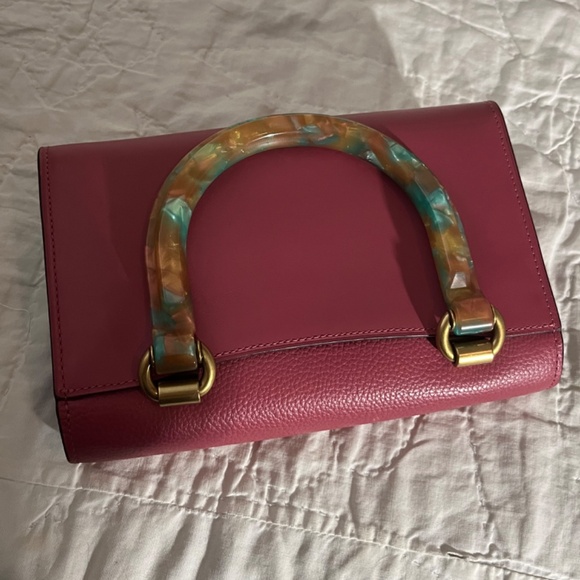 ONE OF A KIND coach tabby handle bag resin handle metallic pink - Picture 6 of 8